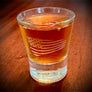 American Flag Shot Glass