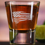 American Flag Shot Glass