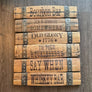 Whiskey Sayings Stave Signs
