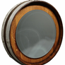 Whiskey Barrel Mounted Mirror