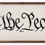 We The People Wood Print