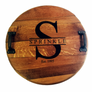 Whiskey Barrel Head Tray