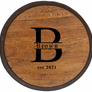 Whiskey Barrel Top Lazy Susan