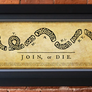 Join or Die Framed Print