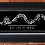 Join or Die Framed Print
