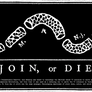 Join or Die Rolled Print