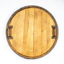 Whiskey Barrel Top Lazy Susan
