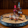 Whiskey Barrel Top Lazy Susan