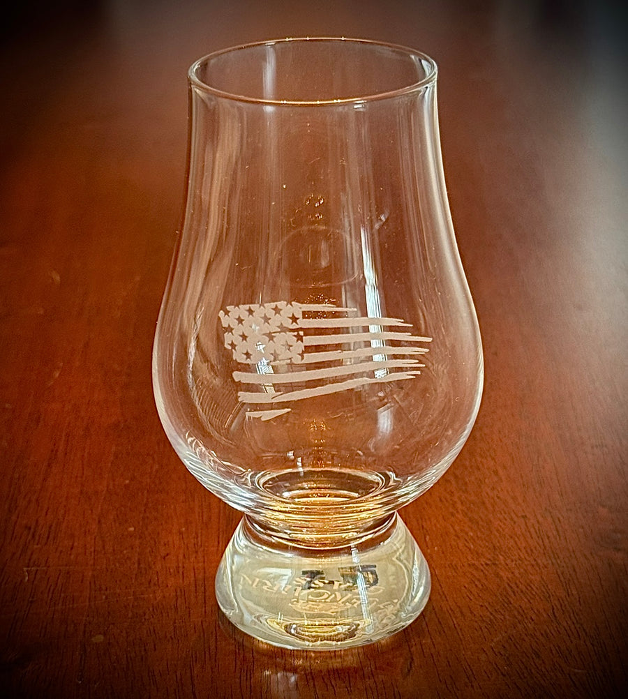 American Flag Glencairn Glass