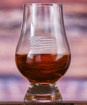 American Flag Glencairn Glass