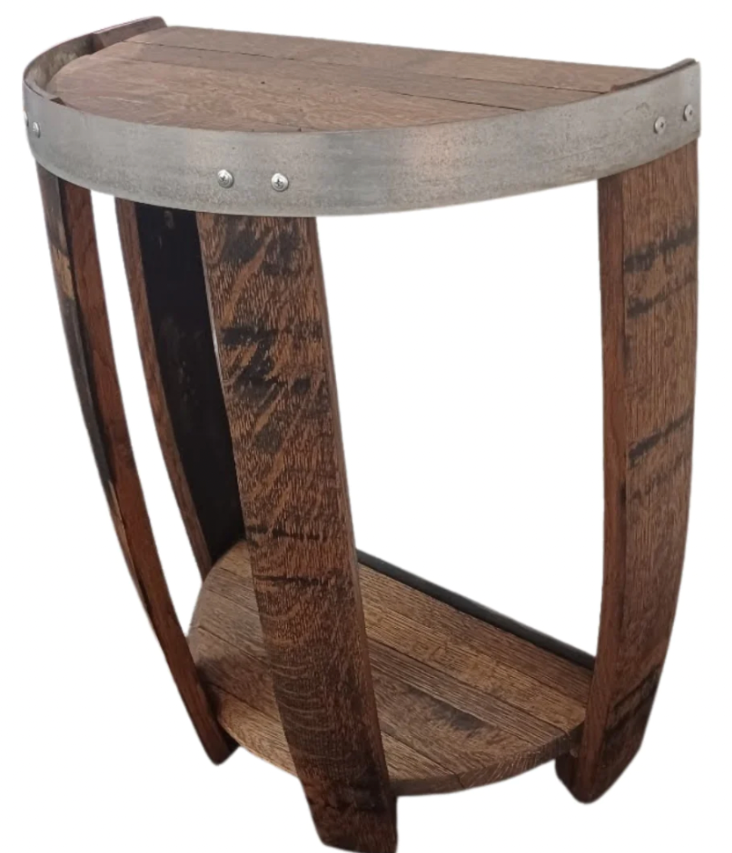 Whiskey Barrel Side Table