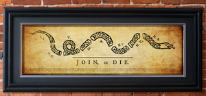 Join or Die Framed Print