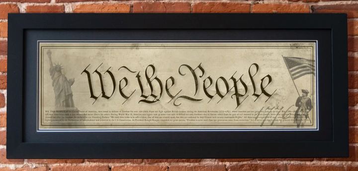 We The People Framed Print
