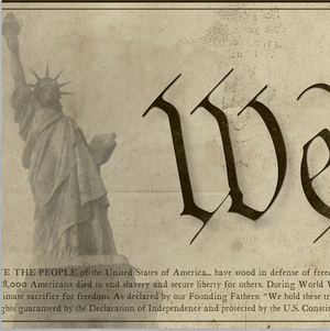 We The People Framed Print