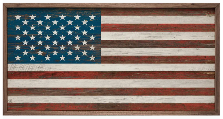 American Flag Whitewash