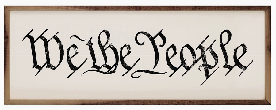 We The People Wood Print