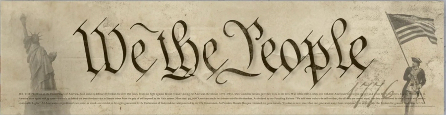 We The People Rolled Print