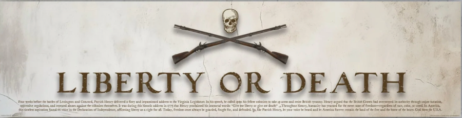 Liberty or Death Rolled Print