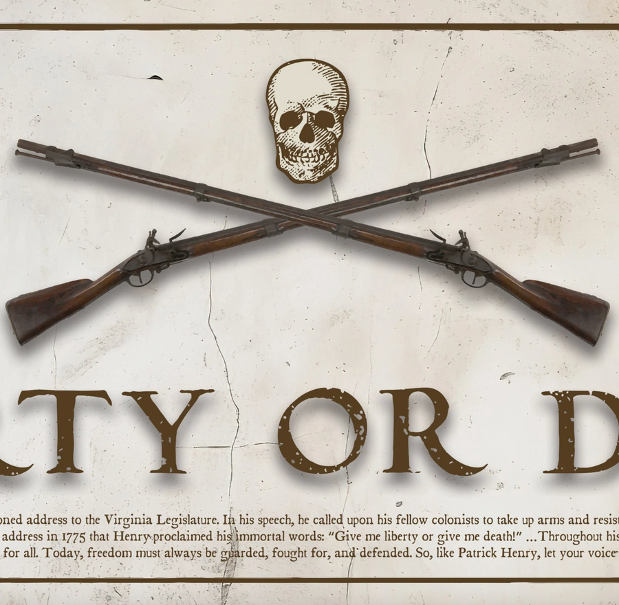 Liberty or Death Rolled Print