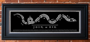 Join or Die Framed Print