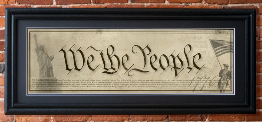We The People Framed Print