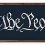 We The People Wood Print