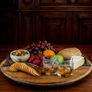 Whiskey Barrel Head Tray