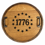 Whiskey Barrel Top Lazy Susan