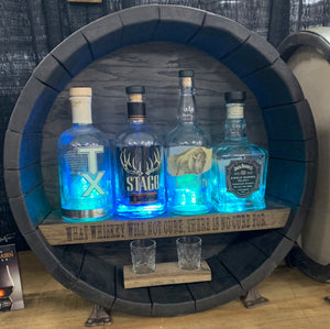 Whiskey Barrel Shelf