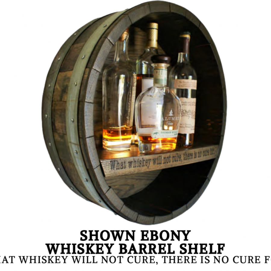 Whiskey Barrel Shelf