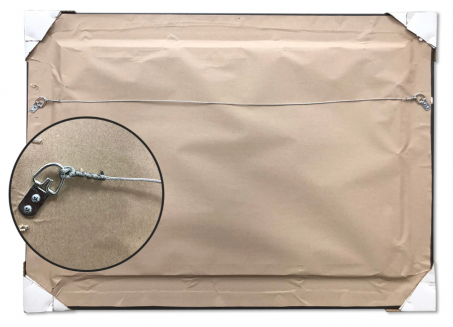 Wood Framed Flag with Grommets