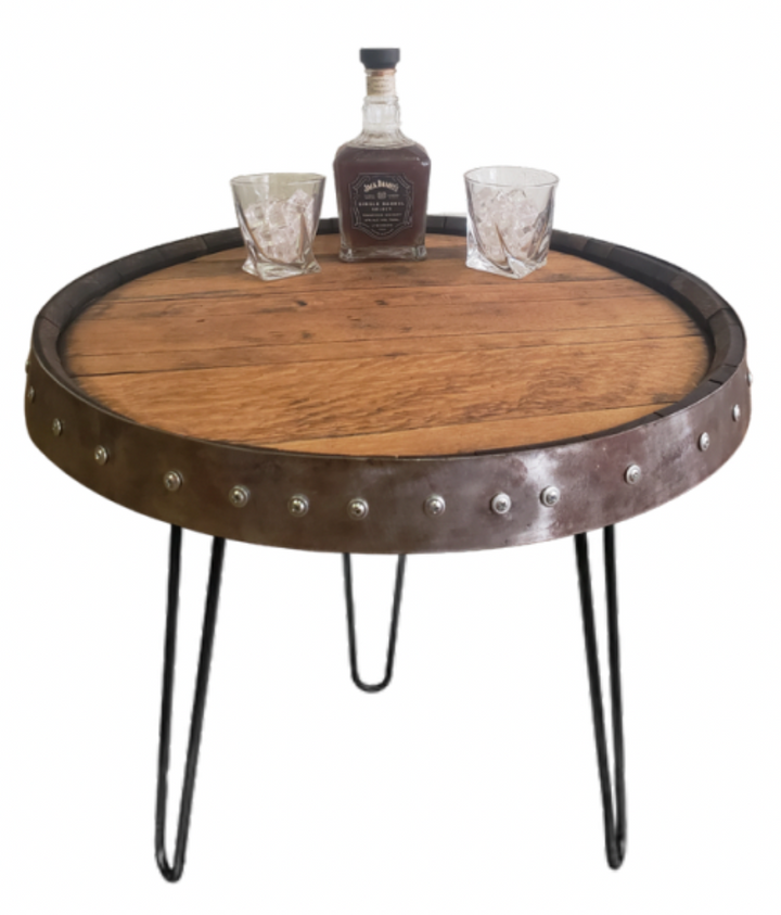 Whiskey Barrel Single Ring Table