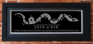 Join or Die Framed Print