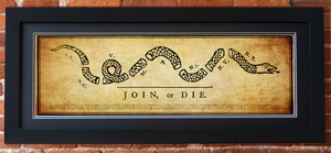 Join or Die Framed Print