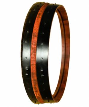 Whiskey Barrel Mounted Mirror