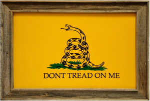 Wood Framed USA Wall Flag