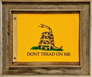 Wood Framed Flag with Grommets