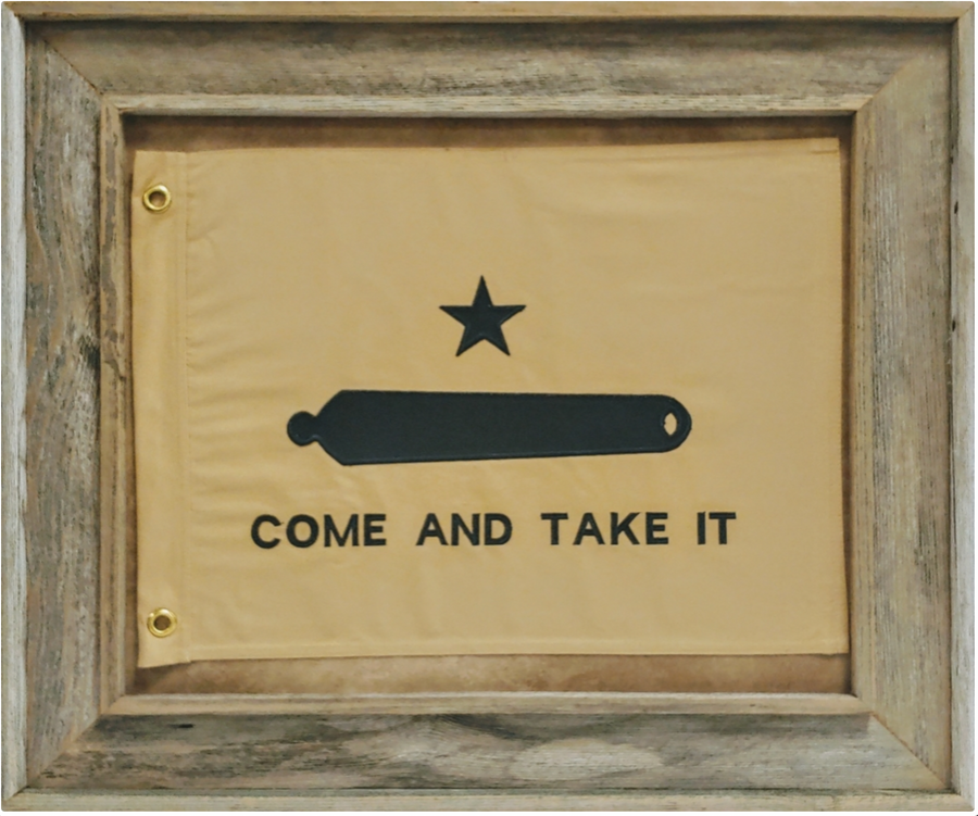 Wood Framed Flag with Grommets
